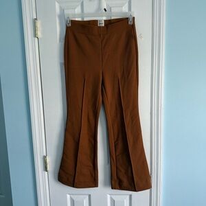 Maeve by Anthropologie The Margot Kick-Flare Cropped Texture Pants Sz XS NWT